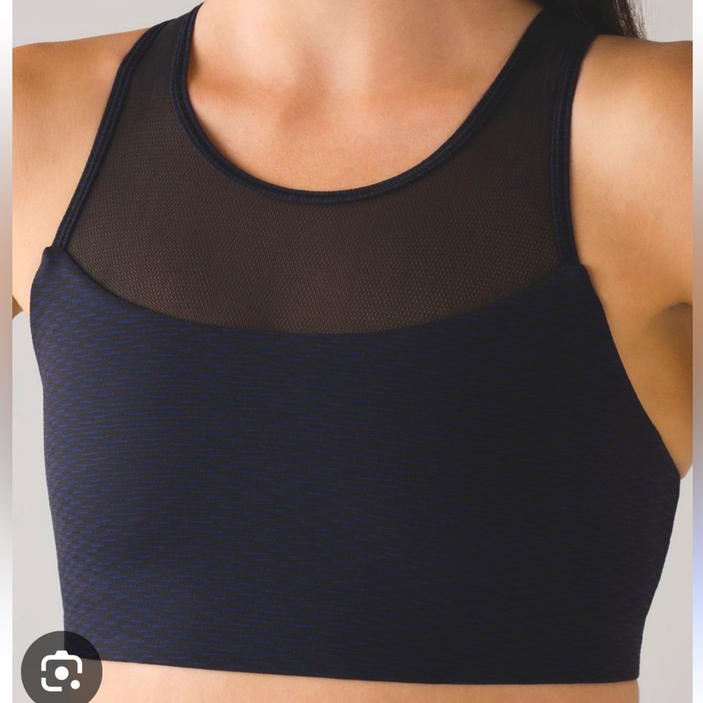 Black Mesh Sports Bra 8